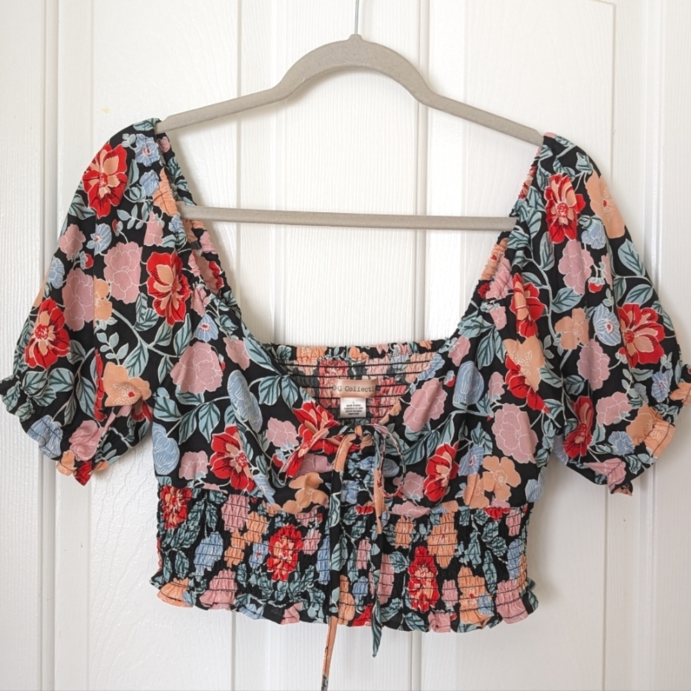 BOG Collection Floral Crop Top